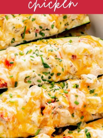 Zucchini Boats With Chicken