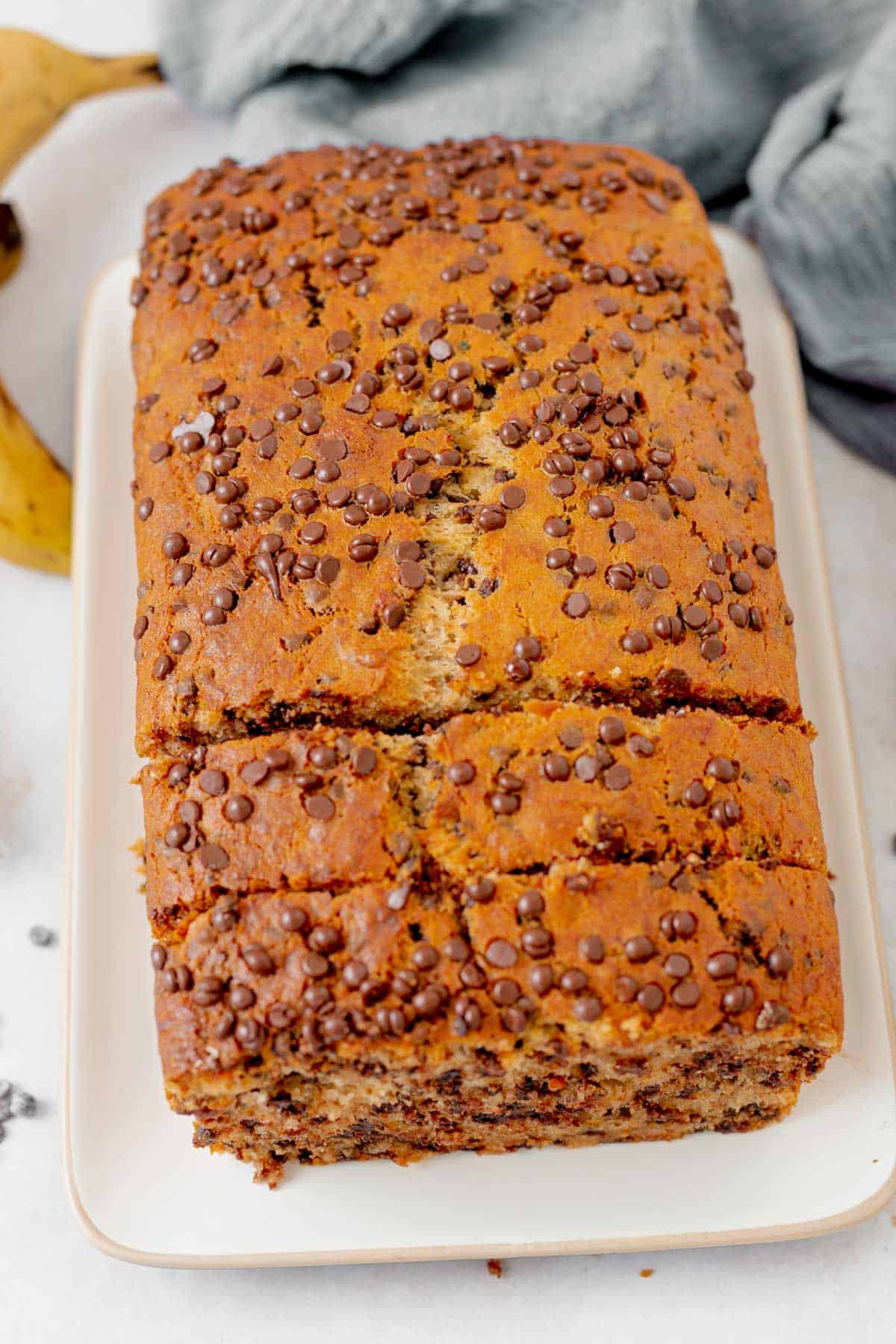 Healthy Banana Bread With Chocolate Chips