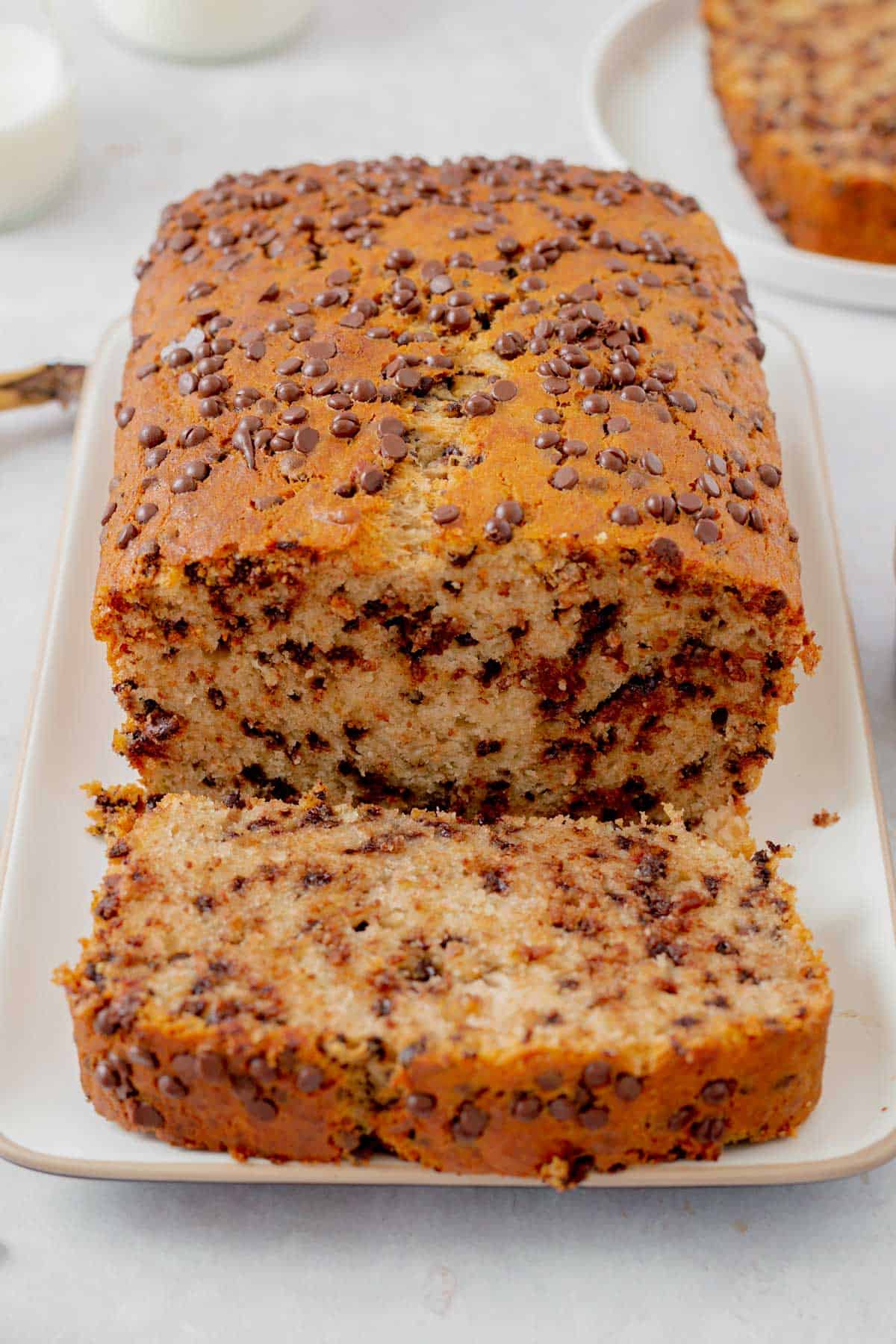 Healthy Banana Bread With Chocolate Chips