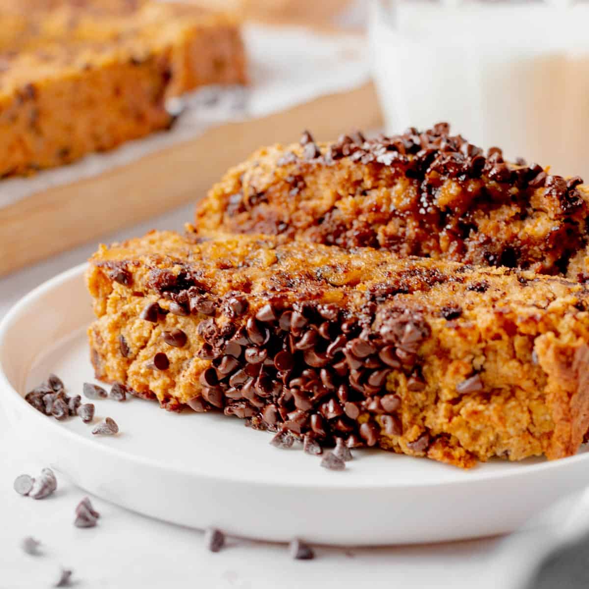 Pumpkin Banana Bread With Chocolate Chips