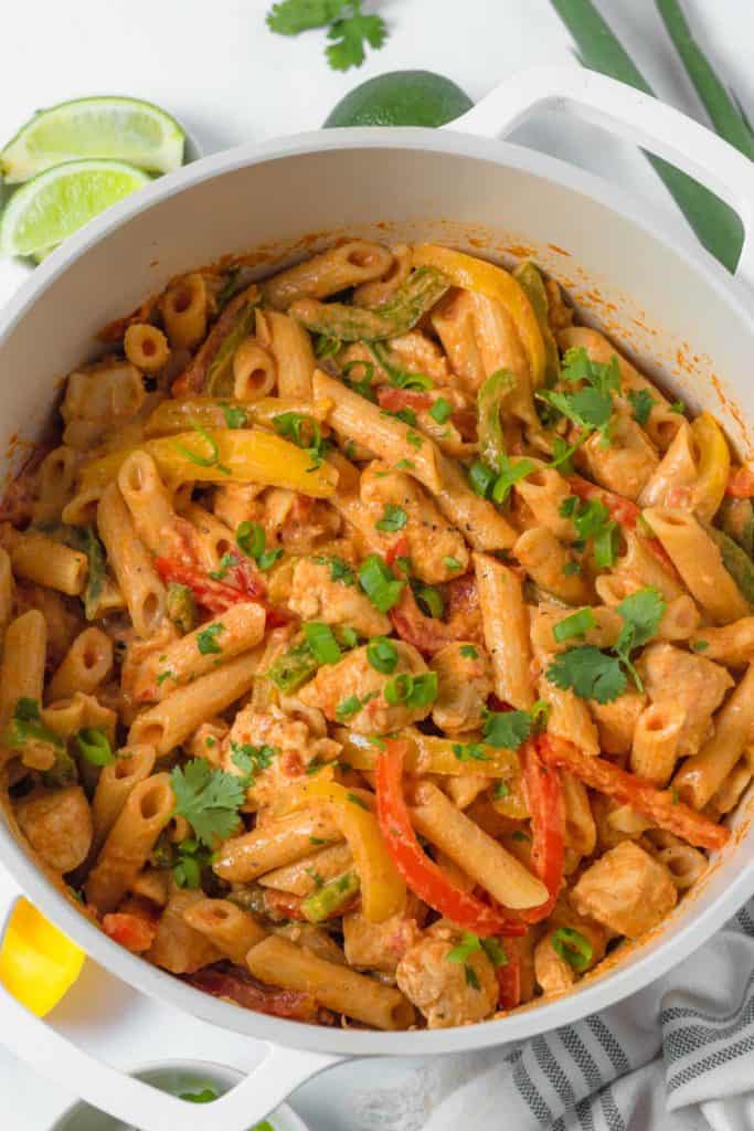 chicken fajita pasta