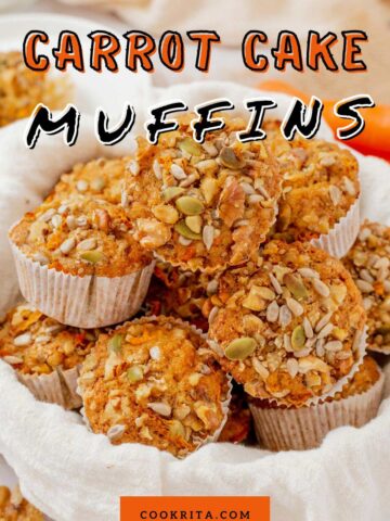Carrot Cake Muffins on a plate