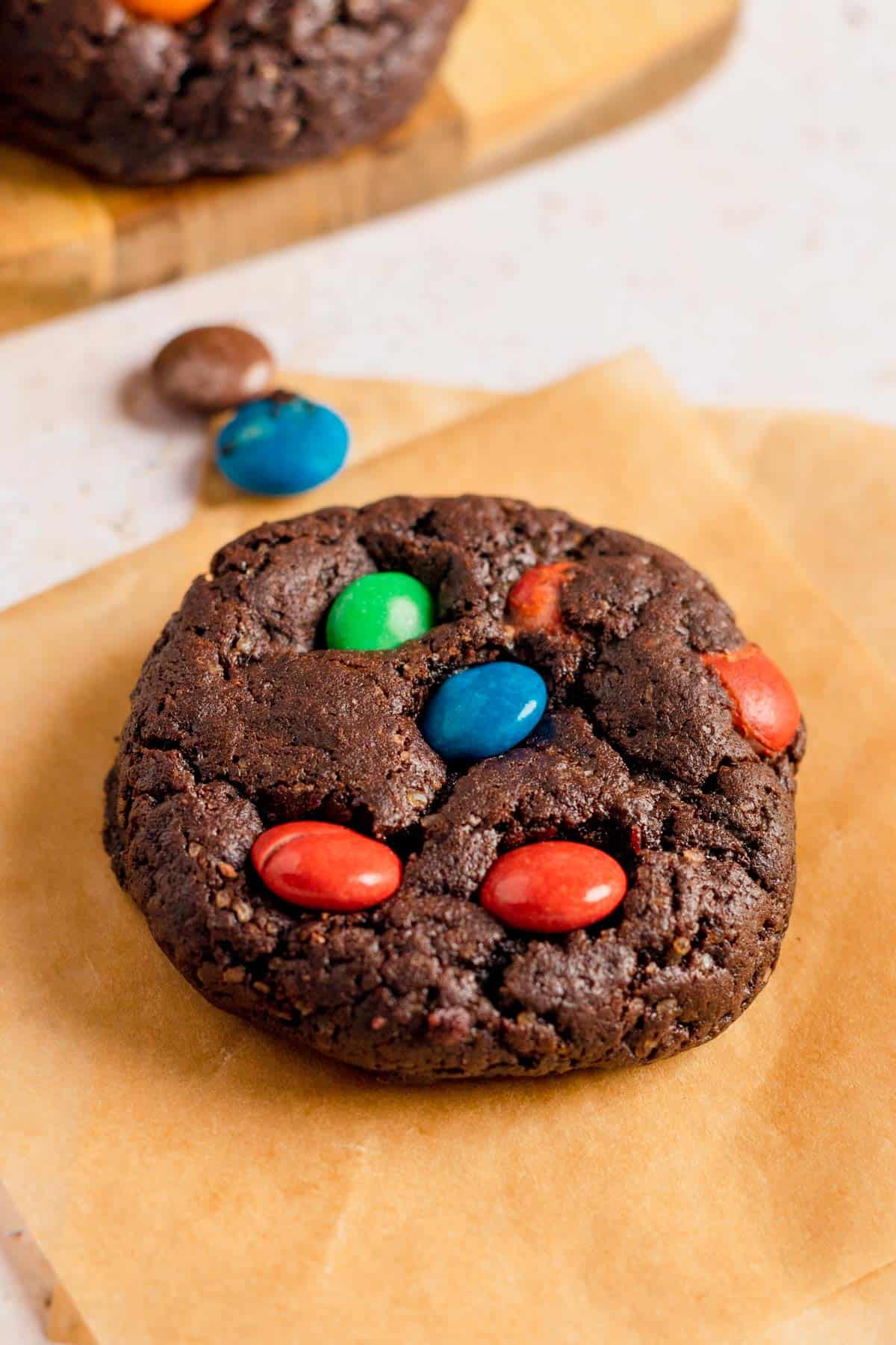 Chocolate M&Ms cookie