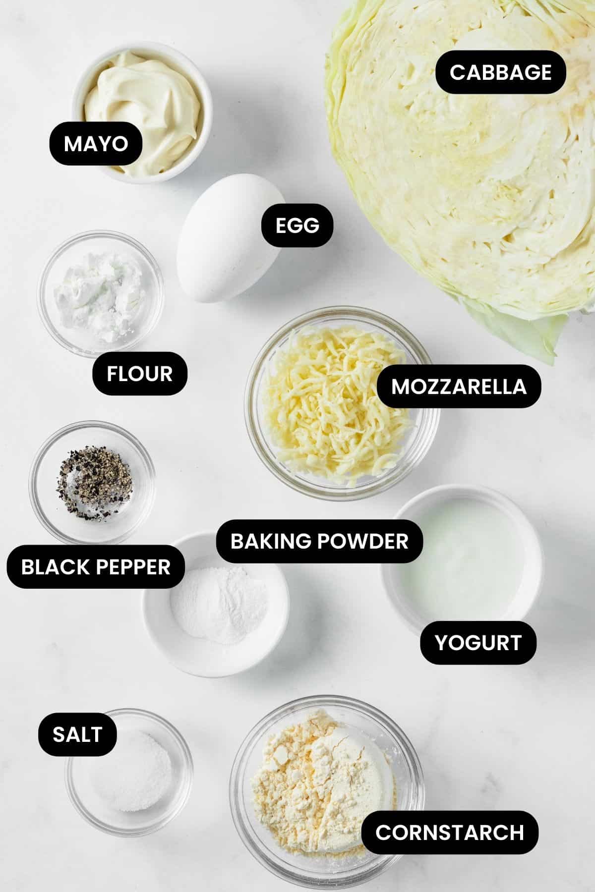 Cabbage Cheese Bake Ingredients