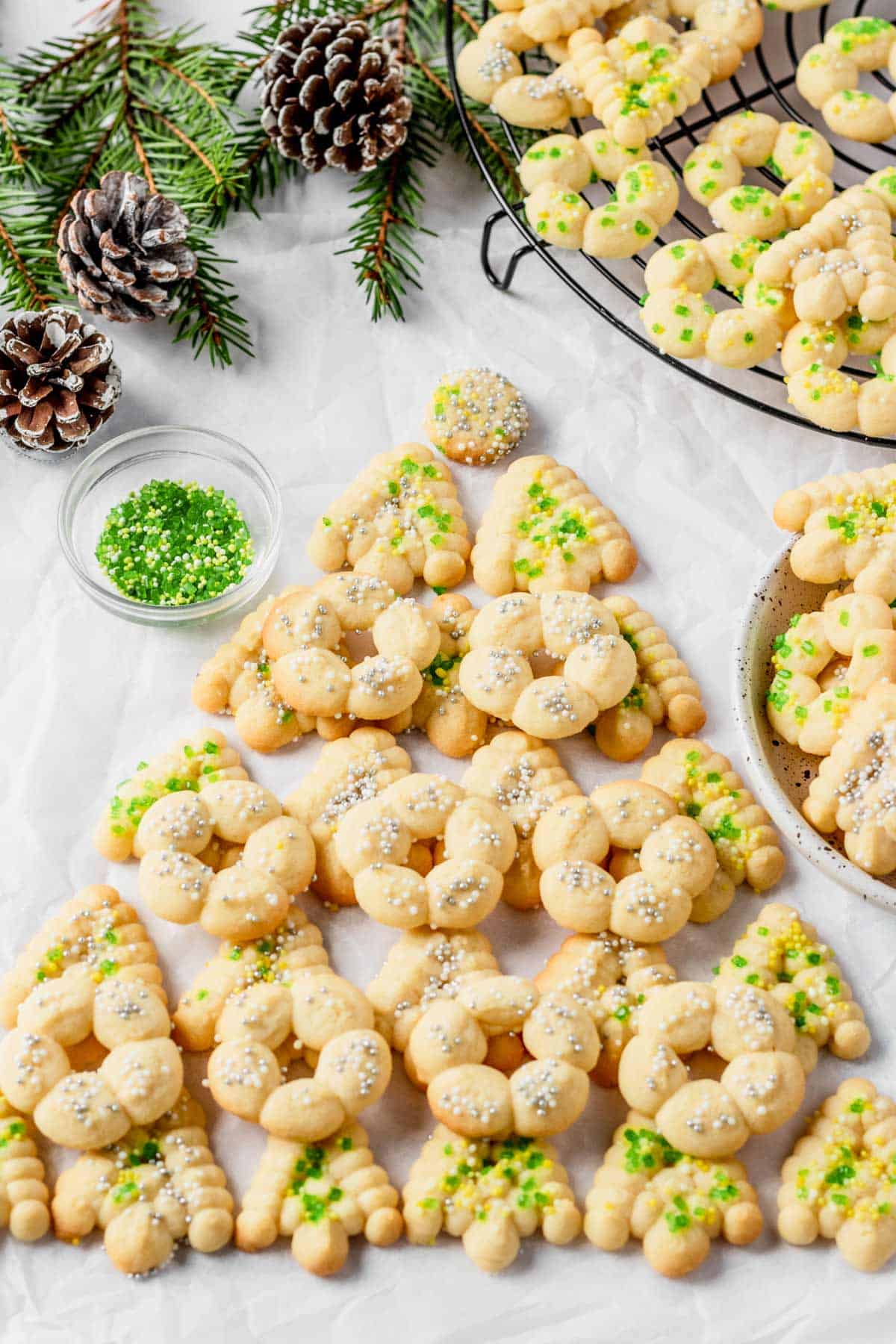 Christmas Tree with Spritz Cookies