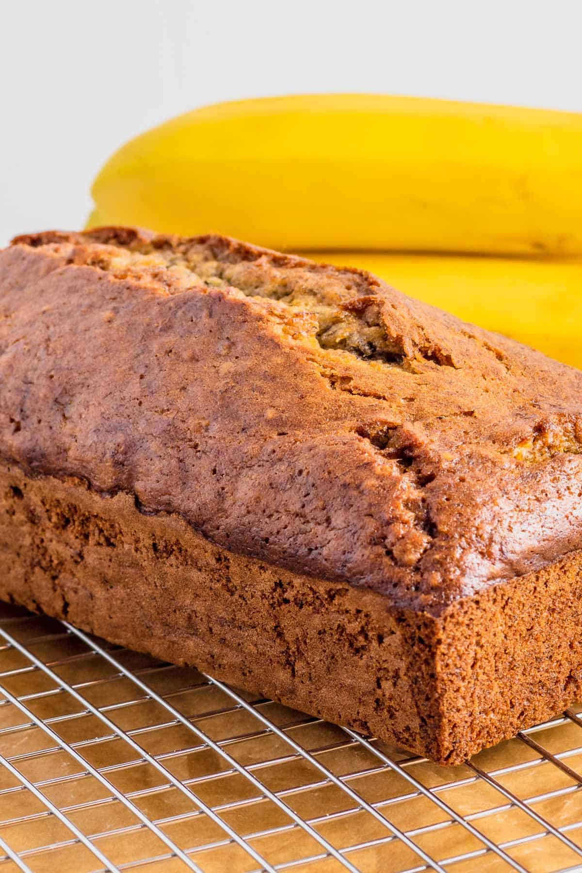 Dairy Free Banana Bread right after baking
