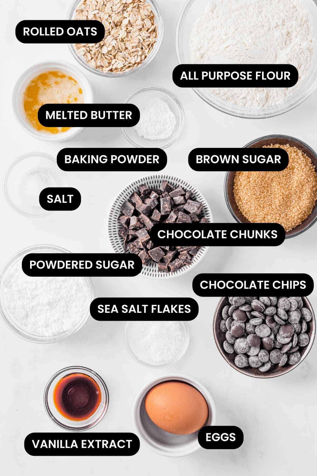Oatmeal Chocolate Chip Bars Ingredients