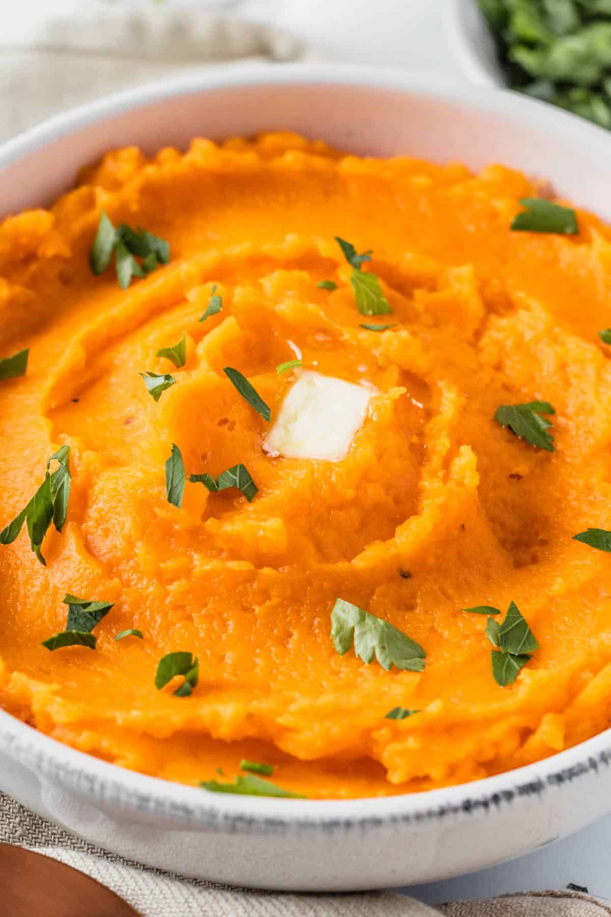 Mashed Sweet Potatoes With Brown Sugar And Bacon