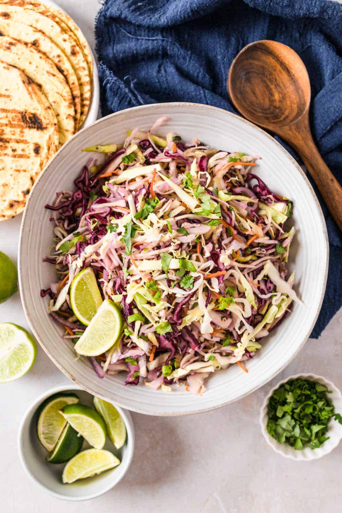 Taco Slaw With Cilantro Lime Dressing