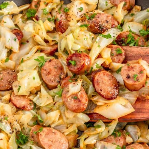 Fried Cabbage And Sausage Recipe - Cookrita