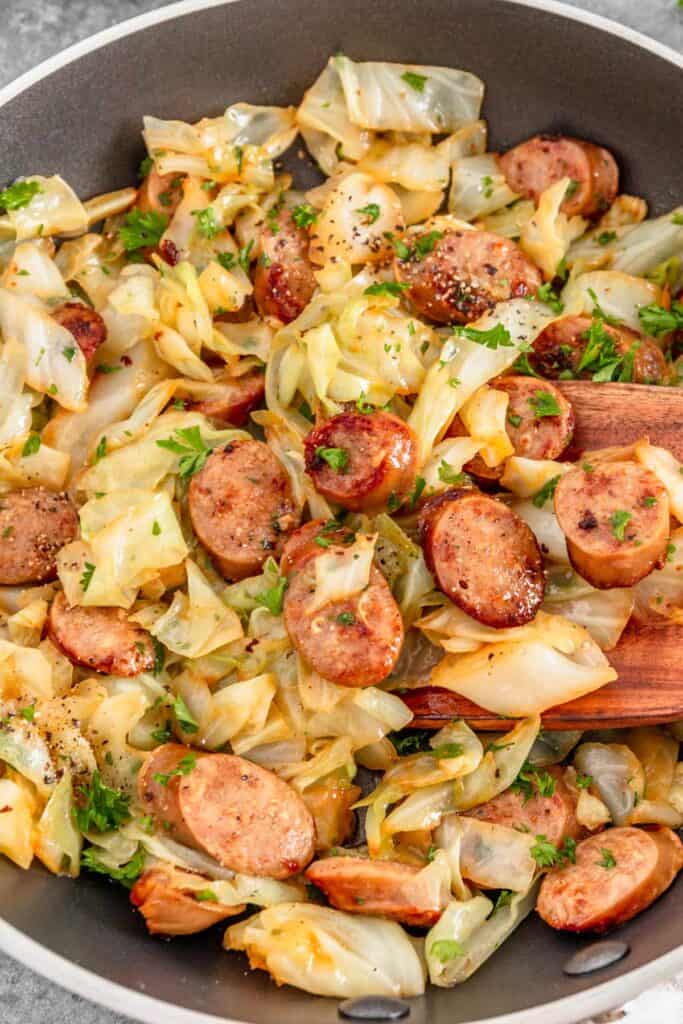 Cabbage And Sausage Skillet (25 Minutes) - Cookrita