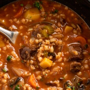 crock pot beef barley soup