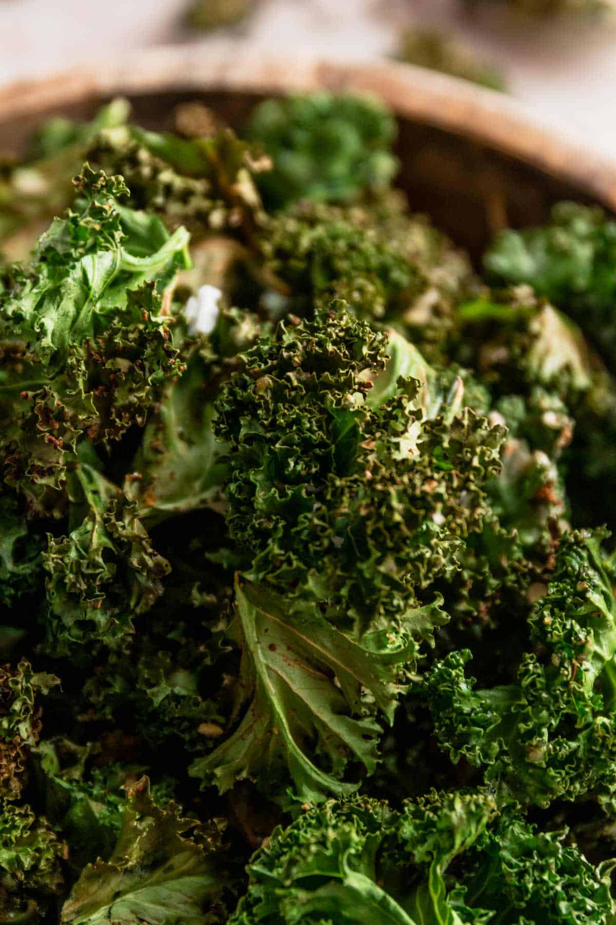 crispy kale chips in air fryer