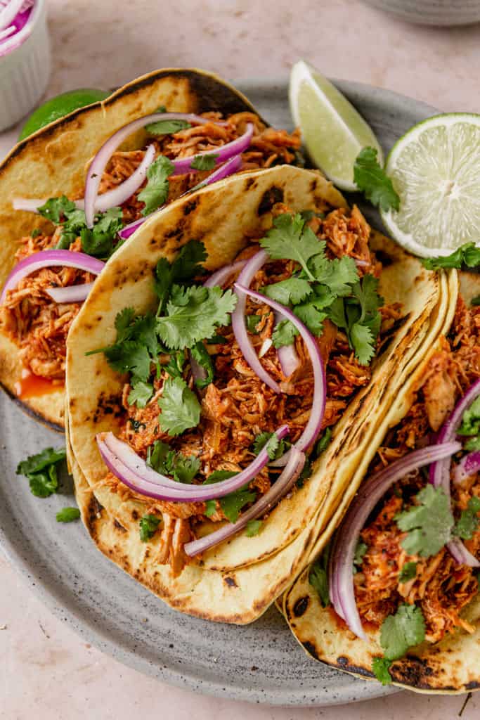 mexican chicken tinga tacos