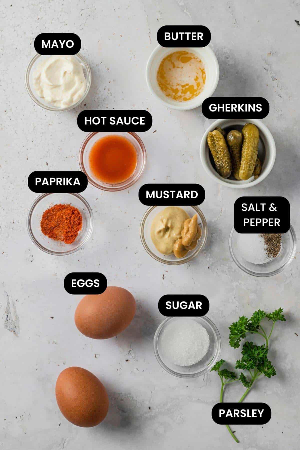spicy deviled eggs ingredients