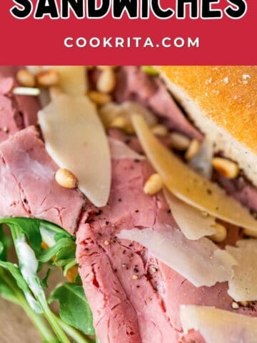 Deli Style Cold Roast Beef Sandwiches With truffle mayo Sauce