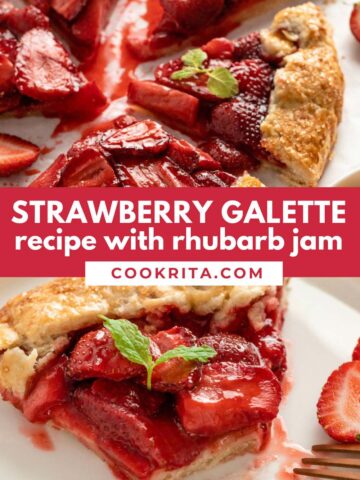 strawberry rhubarb galette recipe
