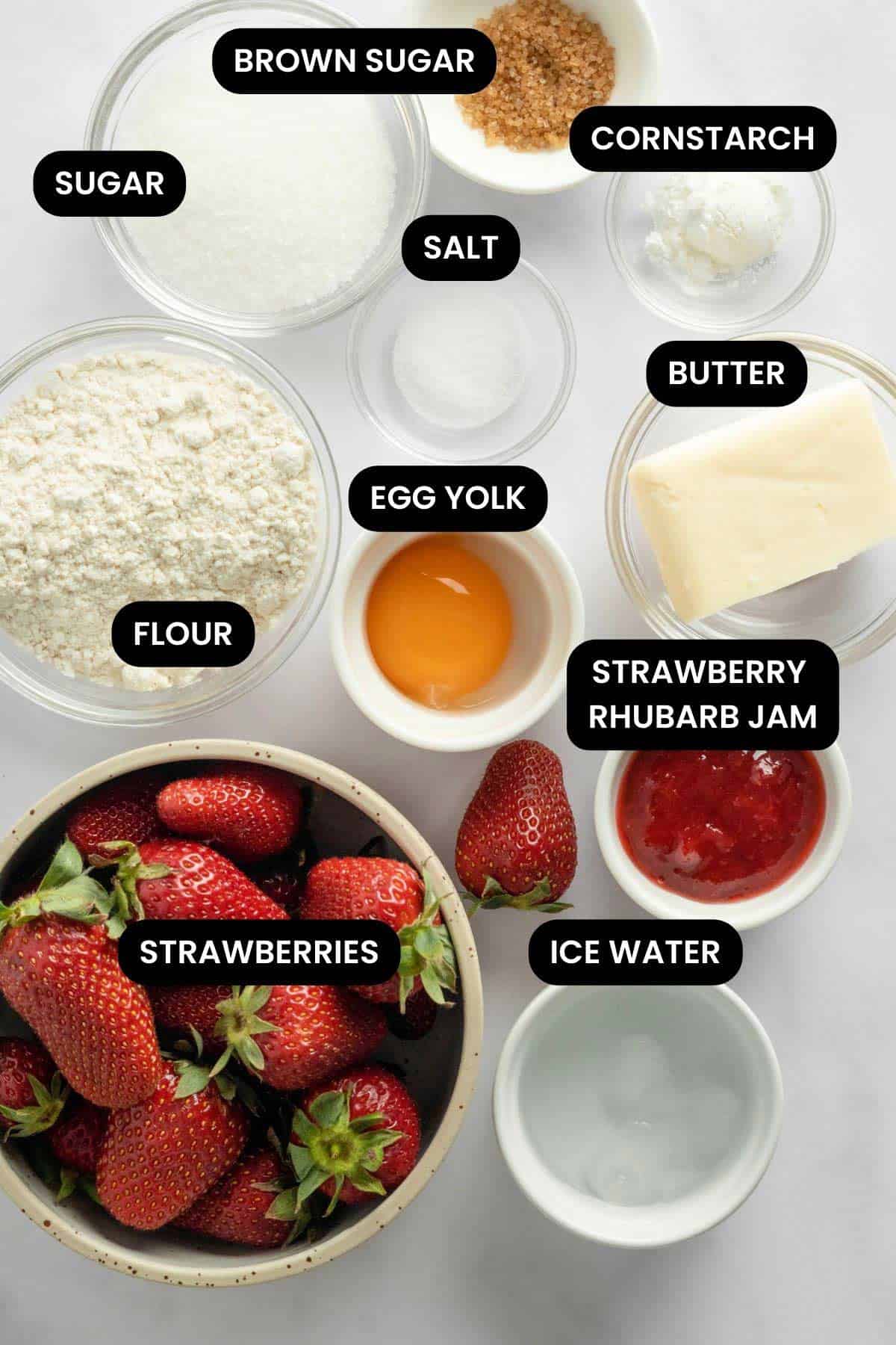 strawberry galette dough ingredients