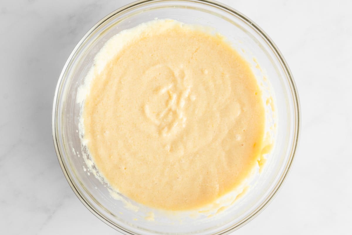 batter for lemon muffins.