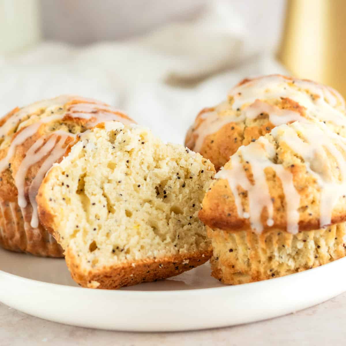 Bakery Style Lemon Poppy Seed Muffins