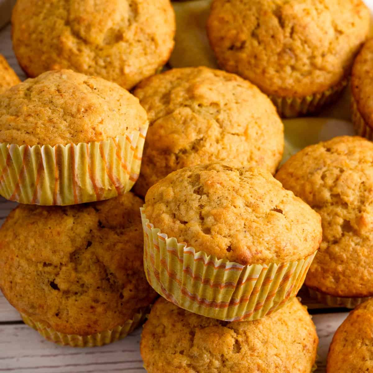 Moist Pumpkin Banana Muffins, No Oil