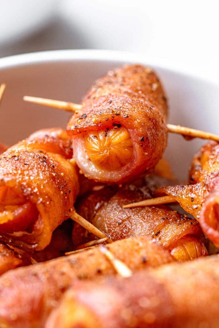 Bacon Wrapped Smokies With Brown Sugar and Butter - Cookrita