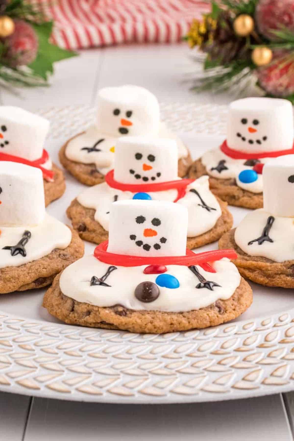 snowman cookies.