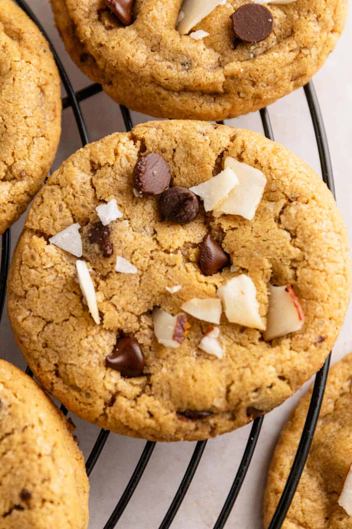 coconut chocolate chip cookies.