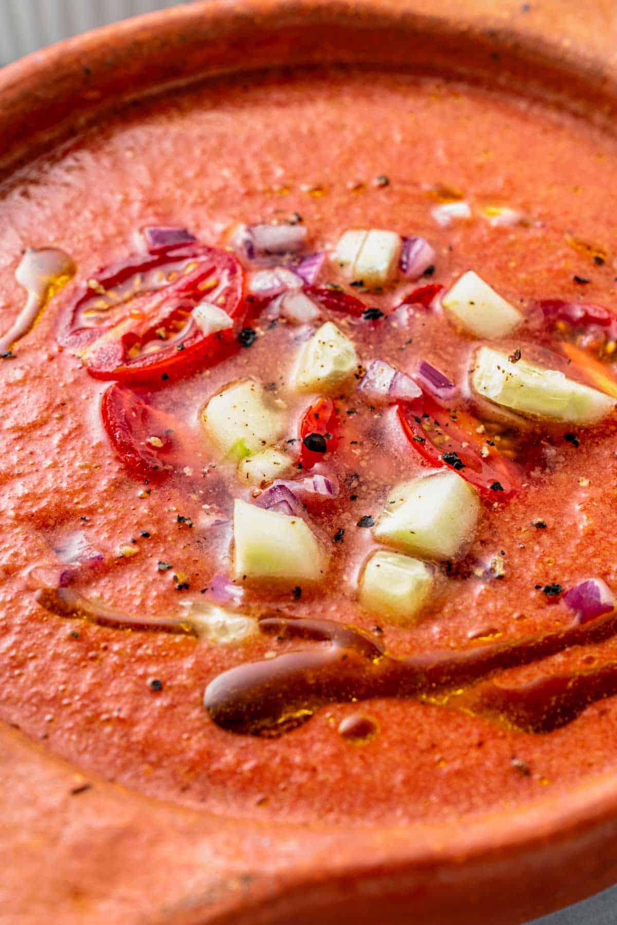 cold tomato soup.