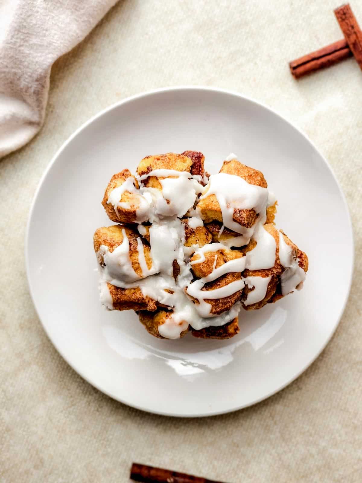 frosted monkey bread muffins.