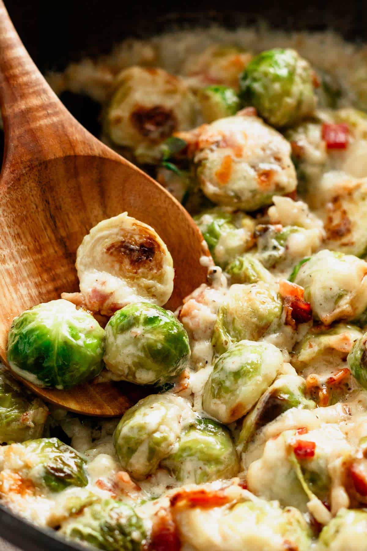 brussel sprouts with bacon casserole.