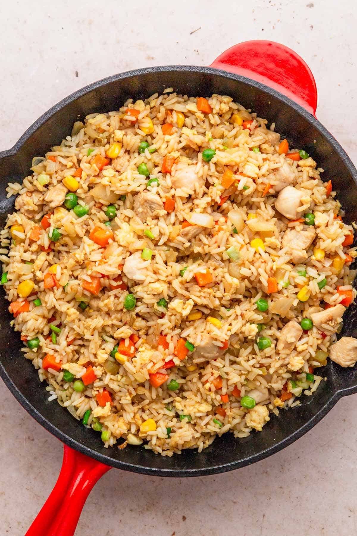 chicken fried rice skillet.