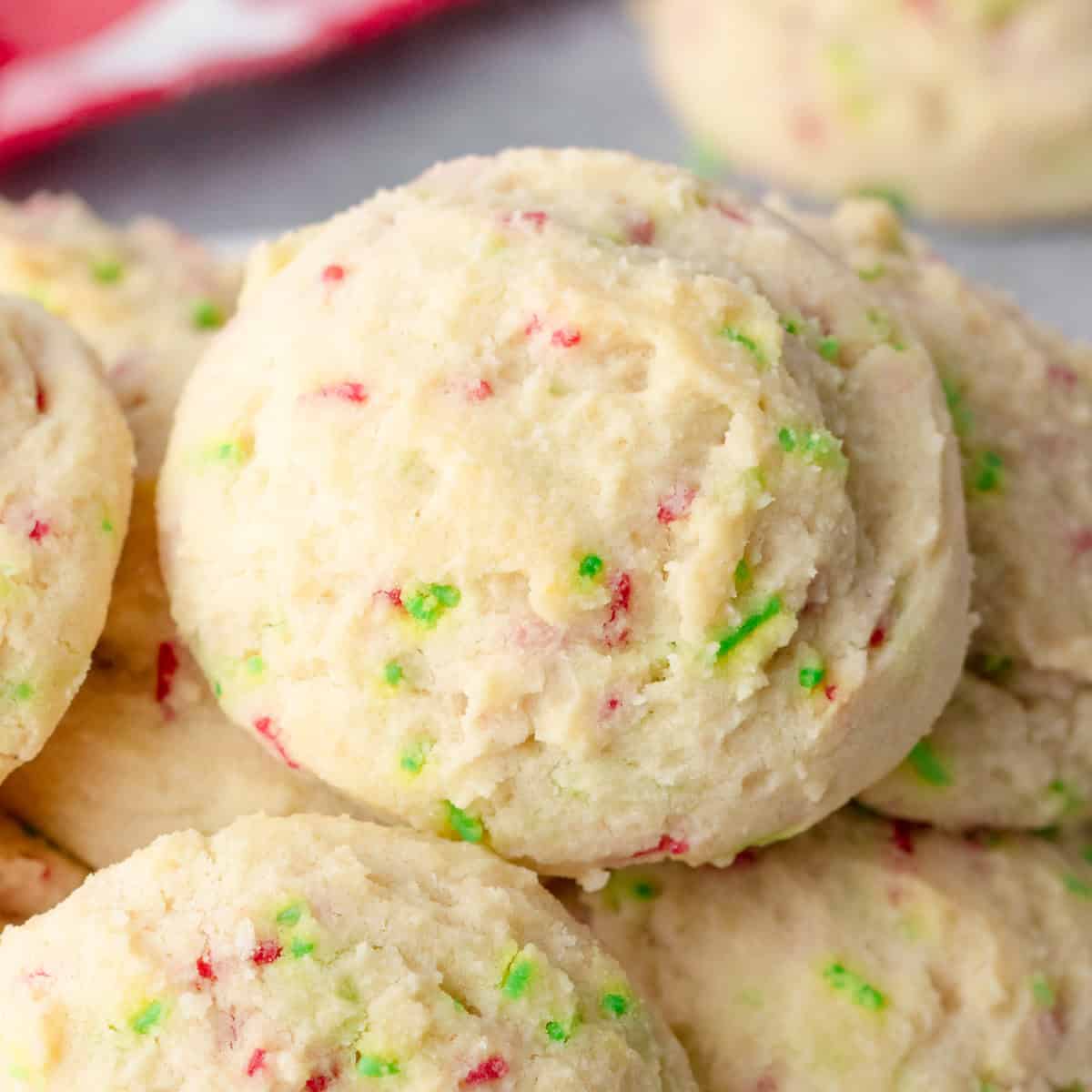 Snowball Funfetti cookies.