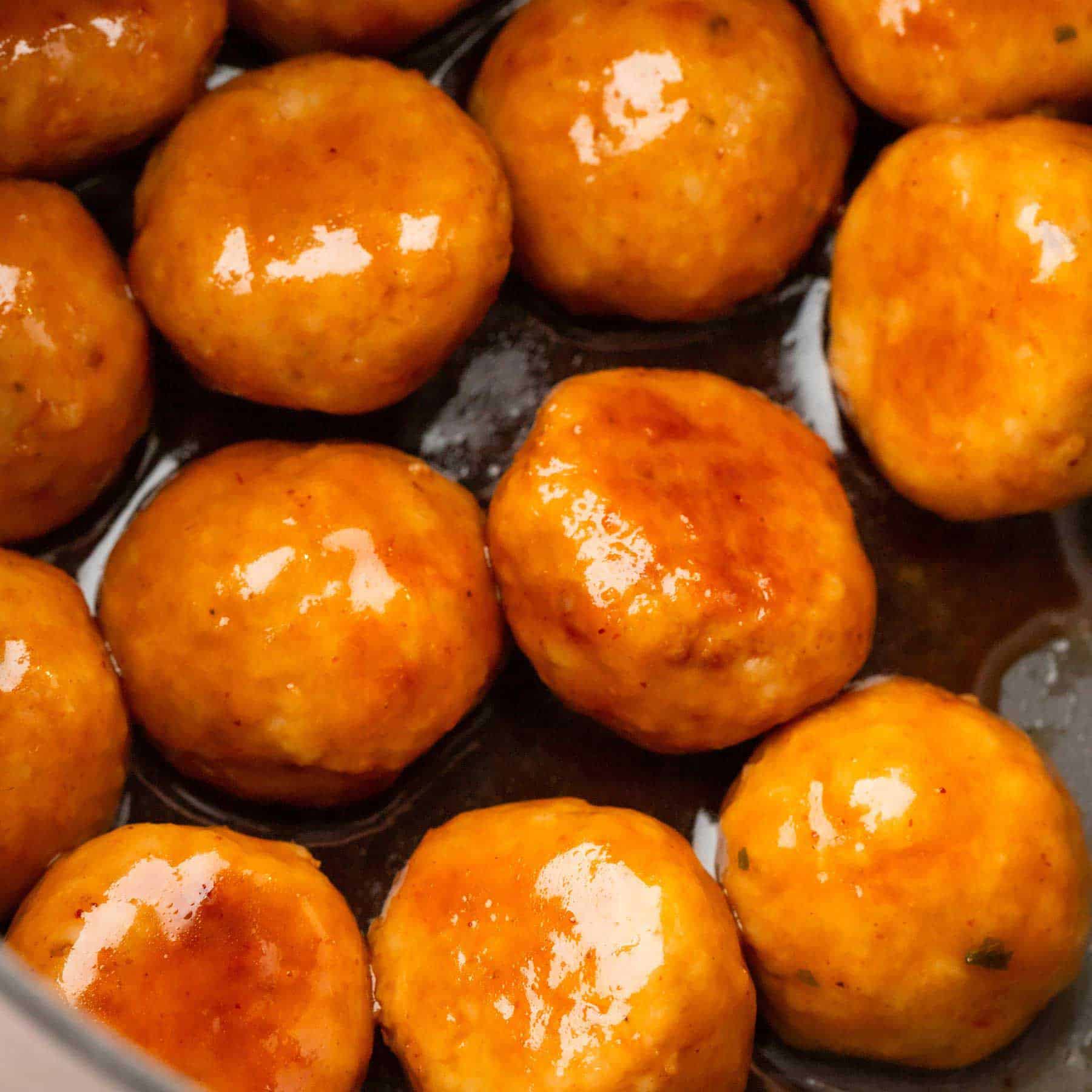spicy meatballs.