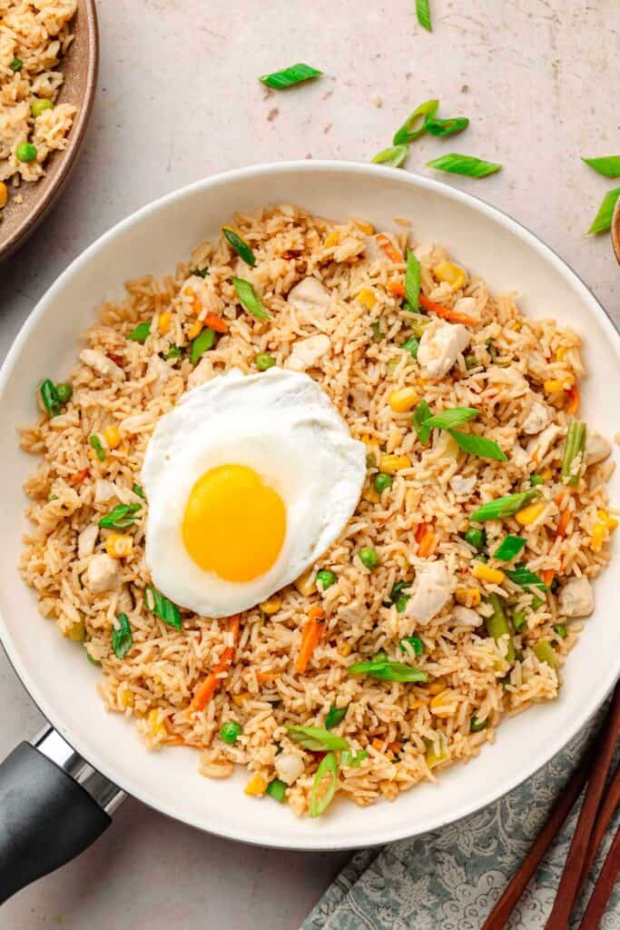 20-Minute Chinese Chicken Fried Rice Dinner