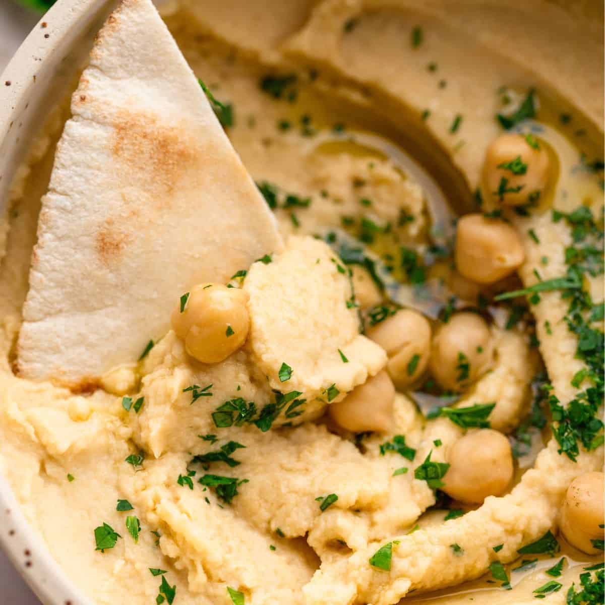 Hummus no tahini.