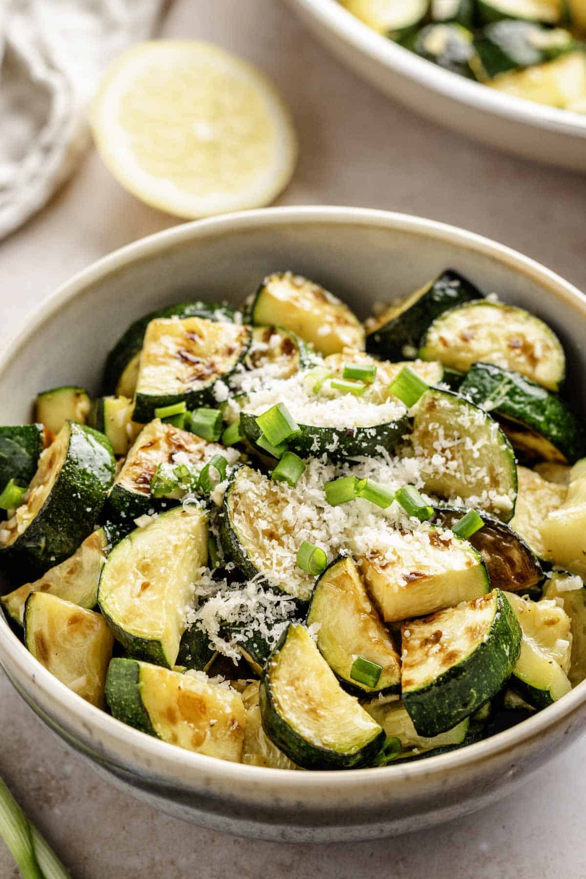 Sauteed Zucchini.
