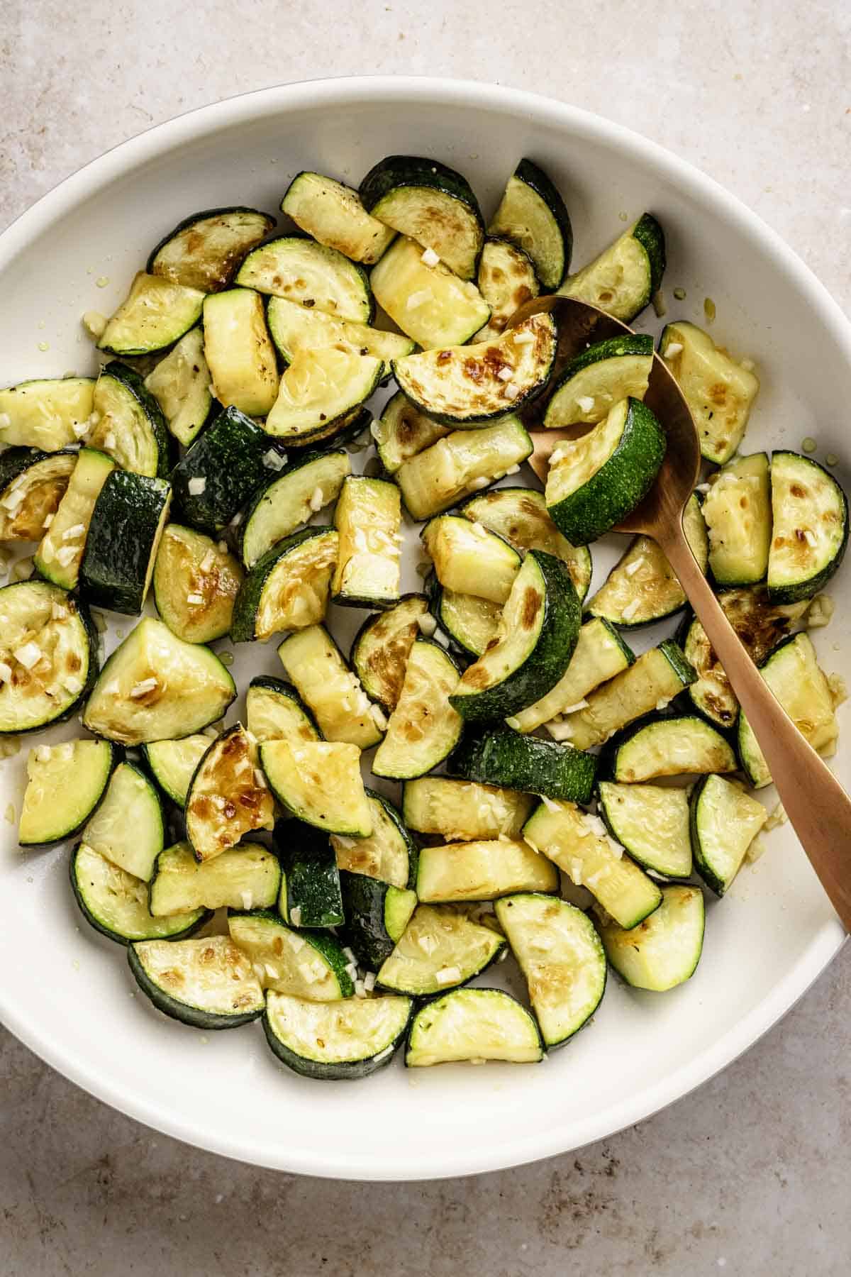 Sauteed Zucchini.