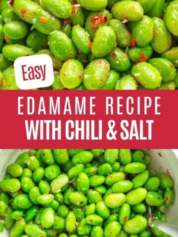Spicy Edamame With Chili And Garlic Salt