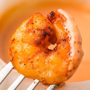 seasoned shrimp in air fryer.