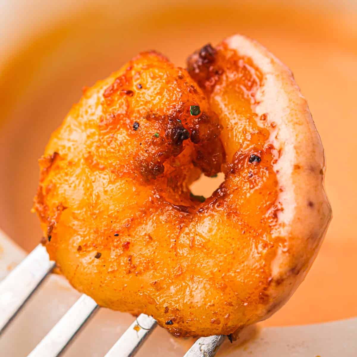 seasoned shrimp in air fryer.