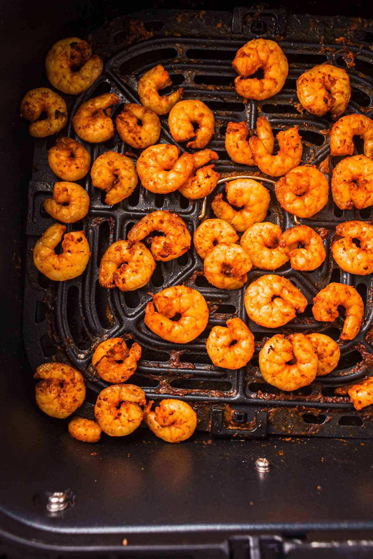 seasoned shrimp in air fryer.