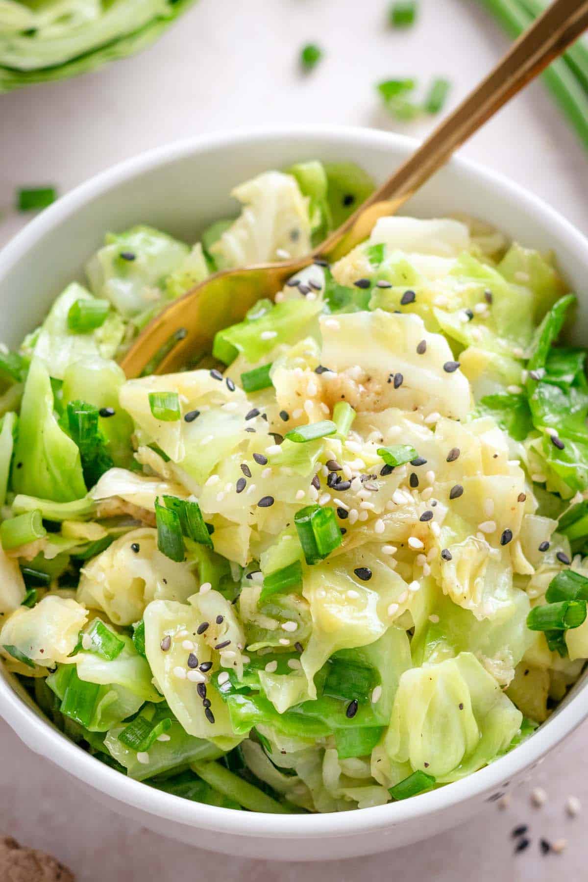 15-Minute Asian Cabbage Stir Fry (with Sesame Oil!), image size:1200x1800
