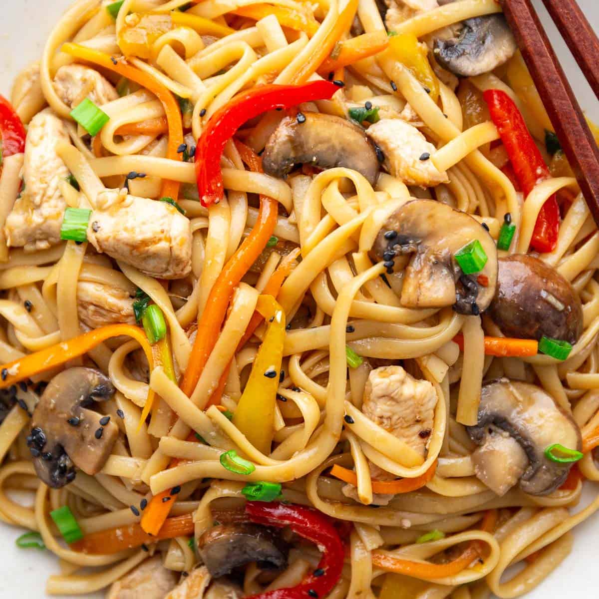 Chinese Stir Fry Chicken Noodles Quick Easy chinese-stir-fry-chicken-noodles-quick-easy