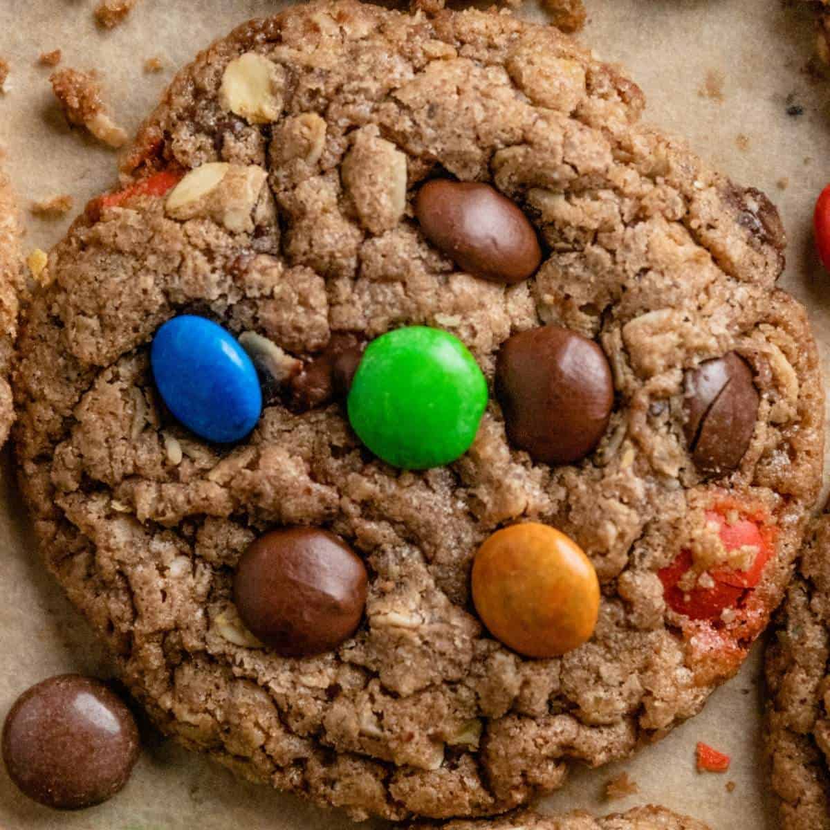 Nutella Oatmeal M&M Cookies