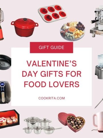 Valentine’s Day gift guide for food lovers with kitchen and food related gifts