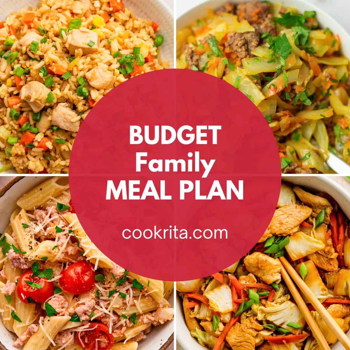 7 Days Of Meals For $75 (Budget Family Meal Plan That Works)