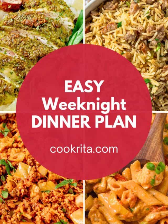 5 Easy Family Dinners For The Week (Simple 5-Day Meal Plan)
