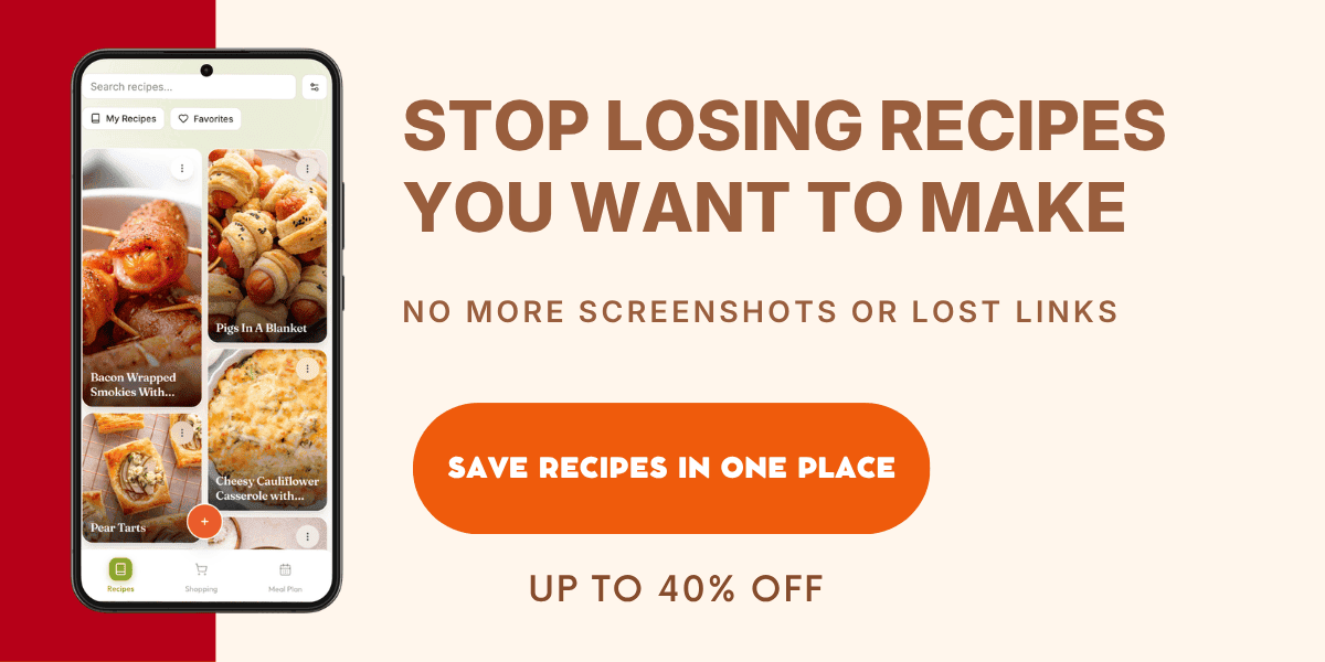 Save recipes for later