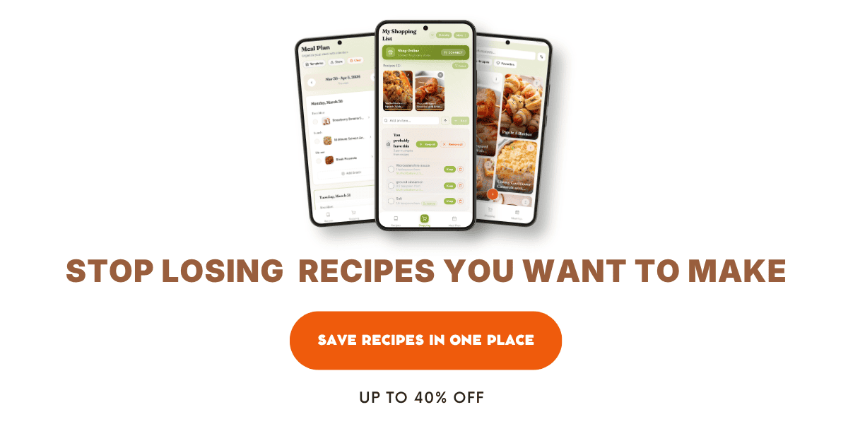 Save recipes for later